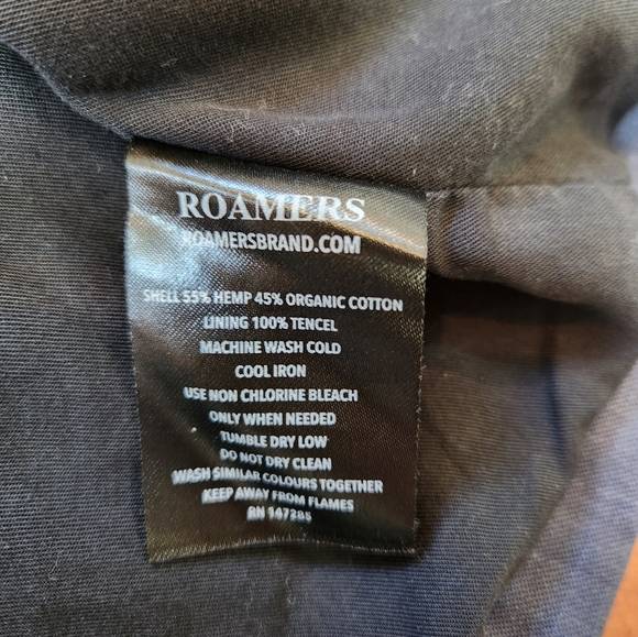 Roamers & Seekers Mcway Blue Bomber jacket NWT hemp and cotton - Picture 4 of 6